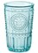 Bormioli Rocco Romantic Cooler Drinking Glass Set of 4, 16 oz - Light Blue